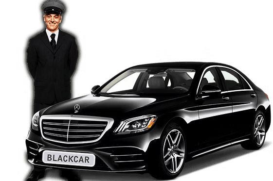 Black Car chauffeur with an executive sedan