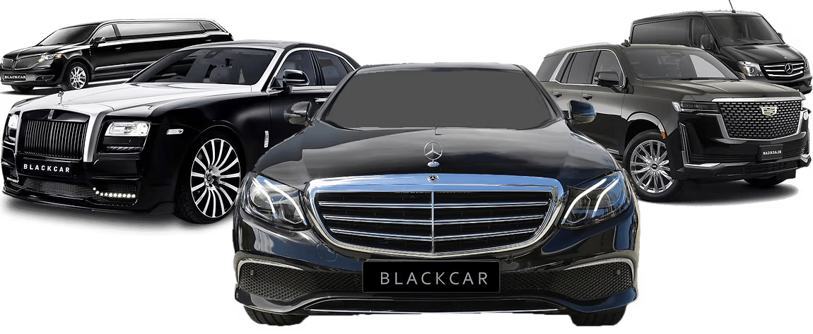 The Black Car fleet lined up